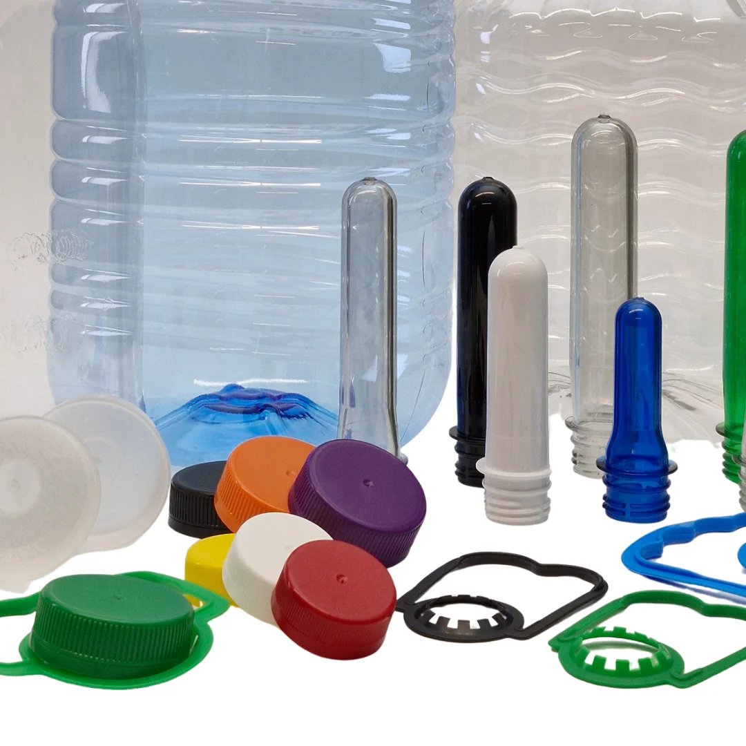 Resinas, PREFORMAS PET E PE, tampas e alças Plasnox