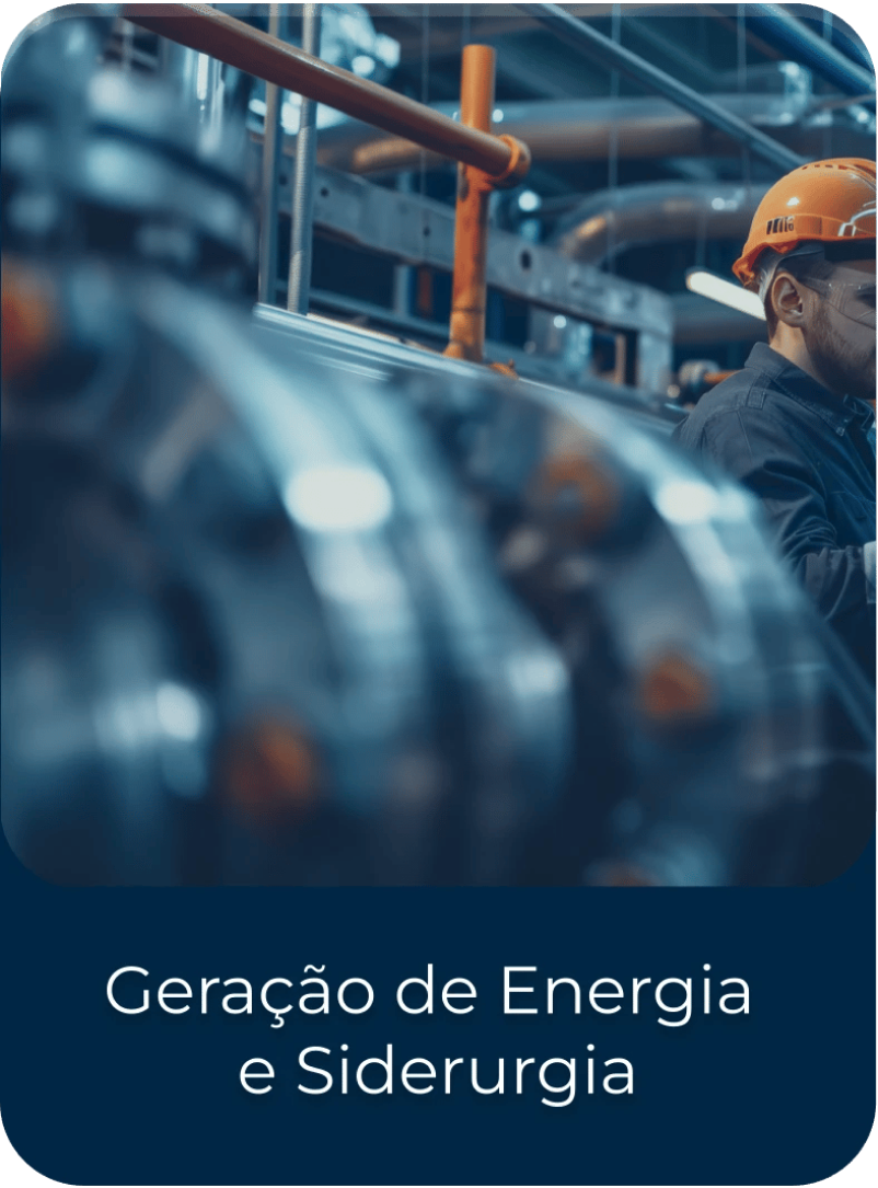 Imagem geração de energia e siderurgia