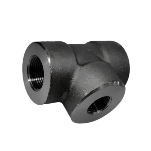 TEE 90 REDUÇÃO FF 3000LBS EM AÇO CARBONO